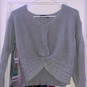 very cute blue/gray sweater